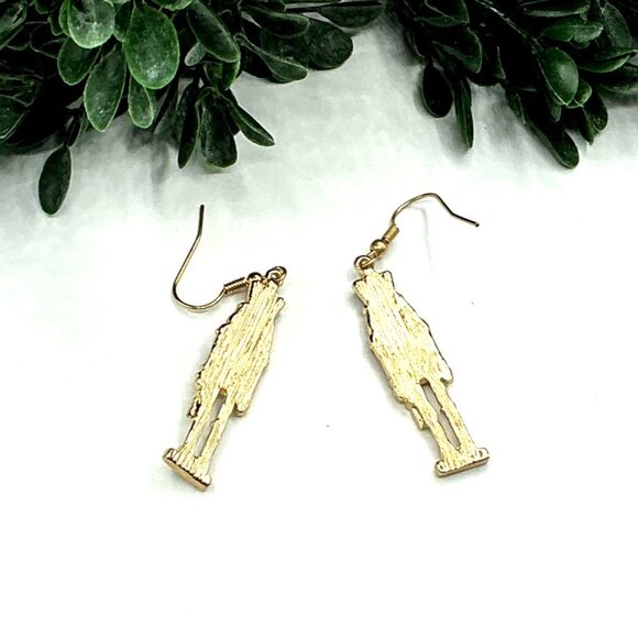 Nutcracker Soldier Dangle Earrings - Picture 3 of 5